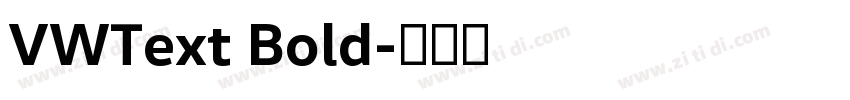 VWText Bold字体转换